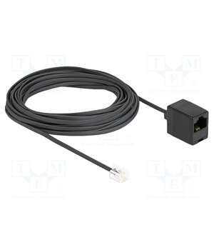 88096 Cable: telephone; RJ11 plug,RJ45 socket; 10m; black; 28AWG kEOekMuPiOdbFLdsP0NH1-sT3_0ppaY7S3kyGoXHctM