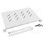 AK-1004-S Shelf; 1U; grey; Standard: 19"; rack shelf F5TD15f_Rie4c6pYWBfPvz5GvScVvYL16jNQ4W_lxQE