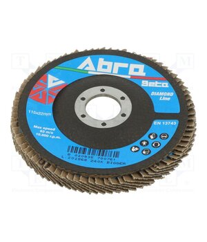 001090304 Flap grinding wheels; Ø: 115mm; Granularity: 40; 22.23mm IlAX68P8QXVP1dFsVJDIc7FJmZpBSd7fU1hBio4A55Q