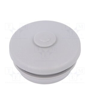 26042001 Grommet; elastomer thermoplastic TPE; grey; Holes no: 1; -35÷60°C f_NbqlF6cFpdUIl0nulw9iW847LFOESuCLABrpWIvL0