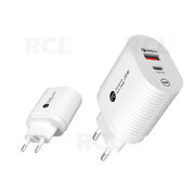 Lādētājs L64 USB QC 3.0 20W, USB / USB-C tips, balts

 AIQ20B20.jpg