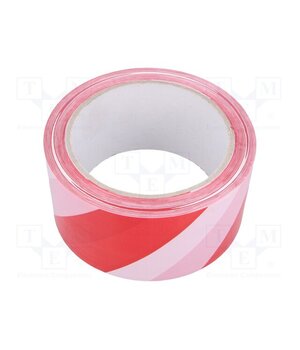 39/40 Tape: warning; white-red; L: 66m; W: 50mm; self-adhesive; Thk: 0.04mm n7qUnIa8oyQlnE6g8EZFUrw6HVNiQXuZjhd3_nr2-YY