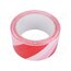 39/40 Tape: warning; white-red; L: 66m; W: 50mm; self-adhesive; Thk: 0.04mm n7qUnIa8oyQlnE6g8EZFUrw6HVNiQXuZjhd3_nr2-YY