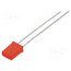 LL-254VD1E-V1-1A LED; red; rectangular; 5x2mm; 25÷32mcd; 146°; Front: flat; 20mA MVWqICOkeOpd1BhIgcHwRAsBmB5ei7OaogbZcaBpvQk