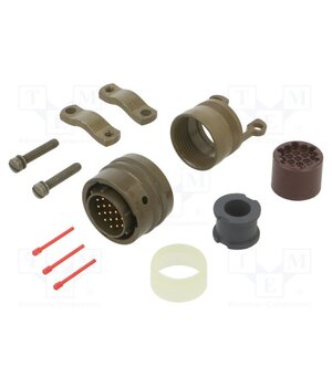 PT06E1419PSR Connector: circular; plug; male; PT/451; 7.5A; 600V; PIN: 19; olive m8YYkHgOdBrXA6X0BAaXHzuOZQDKqXNJxICPUHKyfCU