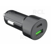 Divkāršais USB ātrās uzlādes lādētājs USB-A 3A, USB-C 3A 5V 48W

 AIMUSB24.jpg