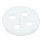 104-020 Spacer sleeve; LED; Øout: 5.1mm; L: 0.9mm; white; Holes pitch: 2.5mm -LUxa5o2oYE81O3GH0wKmjCxLnua-tyljDaEi586D-I