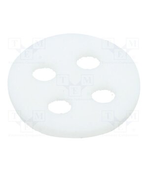 104-020 Spacer sleeve; LED; Øout: 5.1mm; L: 0.9mm; white; Holes pitch: 2.5mm -LUxa5o2oYE81O3GH0wKmjCxLnua-tyljDaEi586D-I