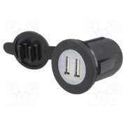 A13-204B-BB3 USB power supply; USB A socket x2; Sup.volt: 12÷24VDC; 5V/2.1A d3nJk8OUCTFhsvwWBhnAztAMU_klIcVeIqLxV-HM8U8