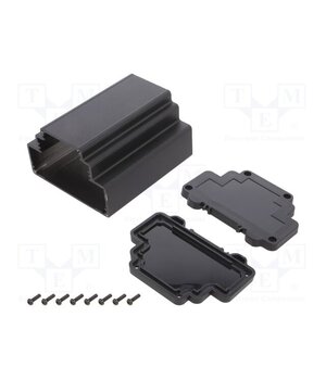 ALUD6MG-PBK-V0 Enclosure: for DIN rail mounting; Y: 98.3mm; X: 113.3mm; Z: 69mm 2KLpApzm4RmOIIMgtWhGUi5LcB1Iszpj3aAyfdaojGg