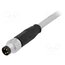 21348000481050 Connector: M8; male; PIN: 4; straight; with lead; plug; 5m; PVC sGLVY7T_ASEPR2tHH-gZ7YcNqDneztflFn8ivXVHAVs