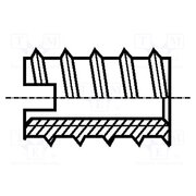 1101897 Threaded insert; brass; without coating; M5; BN 242; L: 12mm 7djimLDQM6QYhF6AXD6LvF5E3eFVr5cFr3ukFTXnexc