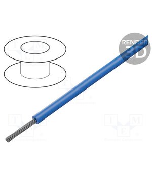 1856/19 BL001 Wire; HookUp Wire; stranded; Cu; 20AWG; PVC; blue; 600V; 305m; 1000ft Qy9oU-izK4l1Z5ZKemxpBFULpPOc-P-gShcDvYlCDRg