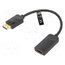 HBZBB Adapter; DisplayPort plug,HDMI socket; 4K; 0.15m; black; ABS HyyqIVi3xMAdy19d_vMVLJcsV8mUTYsKWe51NIAdHv4
