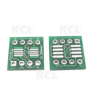 MONTAŽAS PLĀKSNE - ADAPTERIS DIP8 <-> SO8, MSOP8, SOIC8, TSSOP8, SOP8

 IPMU007.jpg