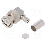 J01000A0054 Connector: BNC; plug; male; angled 90°; 50Ω; soldering,crimped k-uD1yg9Nmv7hR2dyOKiPMFjfj4AxBX0yYDURTQPyr4
