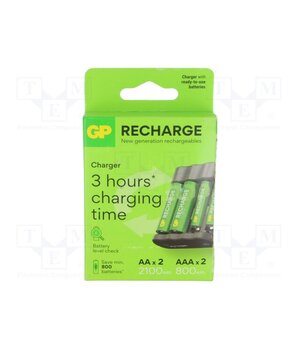 GP B441 + 2× AA 2100MAH+ 2× AAA 800MAH Charger: for rechargeable batteries; Ni-MH; Size: AA,AAA; Economy 2pHDUoJG7-OHsGoIYsaUU_epF2bAsZm6UzkmxWn0zlE