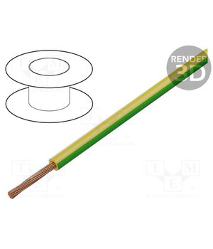 FLRY-A1.00-YL/GR/1 Wire; FLRY-A; 1x1mm2; stranded; Cu; PVC; yellow-green; 60V; Class: 5 AJ4Zbd8QRU3mxnhCGeigS2rkMd9W98sO-DYz4SUkXog