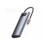 Kompiuterinio tinklo komutatorius - šakotuvas USB-C -> 3xUSB A 4in1 Baseus, Metal Gleam Series, WKWG070013 AKOM201+4.jpg
