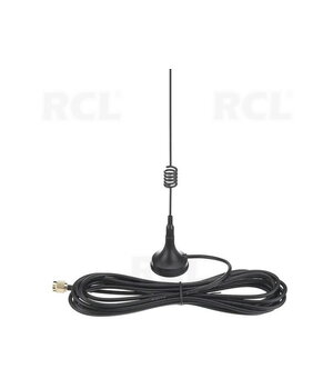 Magnētiskā antena 433 MHz 10 dBi 310 mm, 1,5 m RG174, SMA spraudnis

 IAN310.jpg