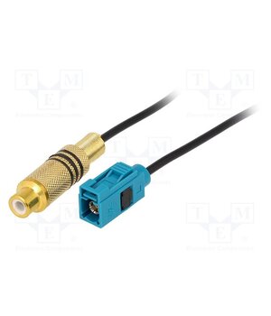 ZRS-FAKRA-RCA Cable; Fakra socket,RCA socket; straight; 0.25m vRkNua80tS9Kr1dfa5PIMBi3GzOMdqOdgQxkWpNGdfs