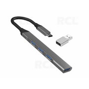 Datoru tīkla komutators - koncentrators USB3.0 A+C -> 4xUSB A 0,1 m, 5 Gbit/s

 AKOM22.jpg
