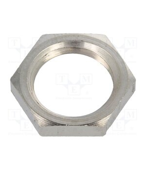 2712 Nut; M12; brass; 15mm; Thread: metric; Pitch: 1.5; Plating: nickel AxijlJDz_4u79vlN-wECsuKimqosLWh1jAM6dOvEBHw