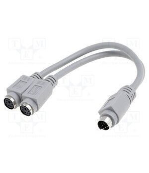 C-PS2G2W Cable; PS/2 socket x2,PS/2 plug; Len: 0.15m; Øcable: 5mm hR5fMLFc1EImJ84XgrWggOfeTbL_R-bd_fuSaDO3n1o