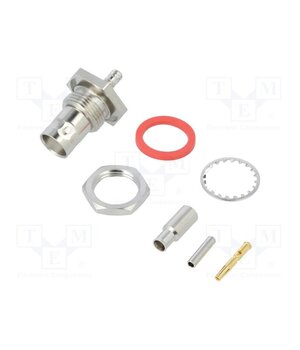 112517 Connector: BNC; socket; female; straight; 50Ω; crimped; POM; brass qezASZCbaPboXSig7CCSeMN5RQnN_cV3ao6LRqkOIzo
