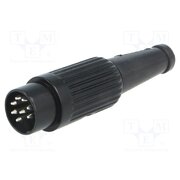 611-0800 Connector: DIN; plug; male; PIN: 8; 270°; straight; for cable; 34V; 2A Y3w3peS7tkrn0f7vFw07zsMNhxTl4OKH2v736t8sc8c