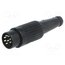 611-0800 Connector: DIN; plug; male; PIN: 8; 270°; straight; for cable; 34V; 2A Y3w3peS7tkrn0f7vFw07zsMNhxTl4OKH2v736t8sc8c