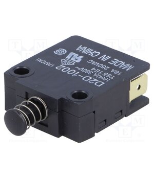 D2D-1002 Switch: door; Pos: 2; SPST-NC; 16A/250VAC; black; Leads: connectors FlcRojOr_goGW9mF48-S_HxomzfNkbmkGyVMIvgh9cM