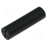 8930 Spacer sleeve; LED; Øout: 6.5mm; ØLED: 5mm; L: 22.9mm; black; UL94V-0 k96fXZOPx9Q3EZmnp3tfLgxyhmfaqAa2SFUEYg7d5zs