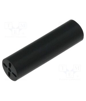 8930 Spacer sleeve; LED; Øout: 6.5mm; ØLED: 5mm; L: 22.9mm; black; UL94V-0 k96fXZOPx9Q3EZmnp3tfLgxyhmfaqAa2SFUEYg7d5zs