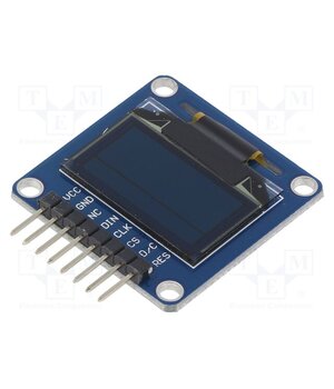 9085 Display: OLED; 0.96"; 128x64; 33.5x33mm; yellow-blue; PIN: 8; 160° yMXqkarolQ74XjGoA95LfEppvA6nNpxzlYTsx4cwVhI
