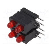 1801.2423 LED; in housing; 2.8mm; No.of diodes: 4; red; 20mA; 60°; 1.2÷4mcd lOlB9r4gWSzCsKn2Xb15wUSQDtVGS9-XqdMsESX9_bc