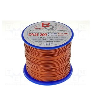 DN2E0.50/0.25 Coil wire; double coated enamelled; 0.5mm; 0.25kg; -65÷200°C LUEKVOKJeyE2NAn6Pv7RTqOIHRLtuoStapKWClgjJOc