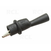 CROCODILE CLIPS izolēti, d=2 mm, 51 mm, 10 A, melni

 CKR082J.jpg