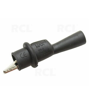 CROCODILE CLIPS izolēti, d=2 mm, 51 mm, 10 A, melni

 CKR082J.jpg