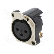 NC3FBH1 Connector: XLR; socket; female; PIN: 3; angled 90°; THT; silver; 6A lnHwmEA99Iu3usECzYEkFos6GC_xdN_LkyjTQ0qA7AE