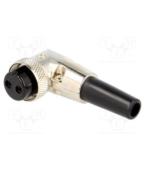 FC684222R Connector: microphone; plug; female; PIN: 2; for cable; angled 90° htVURyO6JfoUXF-l3O14KHZgy2ruFcVUvy1twPjXEkA