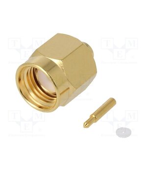 132101 Connector: SMA; plug; male; straight; 50Ω; soldering; for cable Xi8E4r9A-AebOS1m63XT7rr7Pdsf8Kyuck_GWiR2A1Q