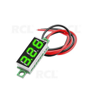 VOLTMETRS - MODUĻIS 0,28" LED zaļš, DC 2,5-30V, atjaunošanas laiks ~0,2s, ±1%

 ATMV21Z.jpg
