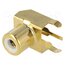 936 Connector: RCA; socket; female; angled 90°; THT; brass; gold-plated Fvt-DU3L3yReiVhgoEb0m438Fzz3KtkNdnYwayjLcPU