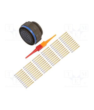 D38999/26WJ61SN Connector: military; plug; female; PIN: 61; straight; crimped; 7.5A Q56z8dkYkL70VGGjiwCwxfGgqmBqadb5TiOynR_usGA