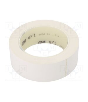 471-38-33/WH Tape: marking; white; L: 33m; W: 38mm; Thk: 0.13mm; 2.5N/cm; 130% dJtuXOLalzF-VhBJGHESh8mRza-lyw232ueX6eiYV_g