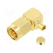 132111 Connector: SMA; plug; male; angled 90°; 50Ω; soldering; for cable AvcZCQ-bs-iTncdQvzXK3iBaCwku7Q-4WT9FndAKSTk