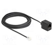 88095 Cable: telephone; RJ11 plug,RJ45 socket; 5m; black; 28AWG vYKNqtSUeE95UIKT130Z2NrhG7etxEcs1WylzZvzT5c