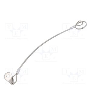 GN 111.2-200-24-B-TR Retaining cable; with mounting tab and key ring; Plating: PVC mrwKukxz_hfa1_IXSEV6ua49PrfsTfjvGLlNMCtAXMk