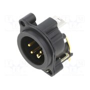 NC4MAH Connector: XLR; socket; male; PIN: 4; angled 90°; THT; black; 6A HuhVa2vl_kH_gS2XhRLKz2WwqghVqSUXfkUwT03aE_I